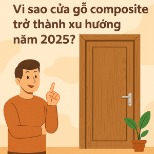 Cửa gỗ composite xu hướng 2025