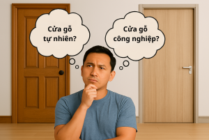 Nên chọn cửa gỗ tự nhiên hay cửa gỗ công nghiệp?