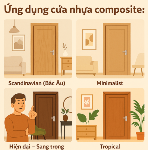 Ứng dụng cửa nhựa composite