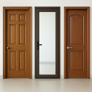 Cửa gỗ tự nhiên, cửa nhôm kính, cửa composite