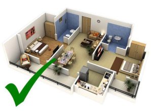 Cách bố trí phòng ngủ và phòng bếp đúng