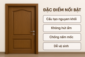 Đặc điểm nổi bật của cửa nhựa vân gỗ