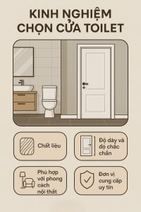 Kinh nghiệm chọn cửa toilet