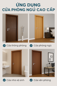 Ứng dụng cửa phòng ngủ cao cấp