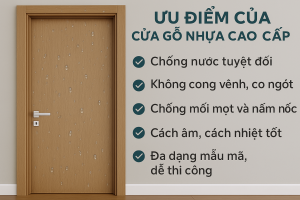 Ưu điểm của cửa gỗ nhựa cao cấp