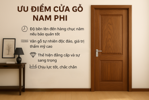 Ưu điểm cửa gỗ lim Nam Phi