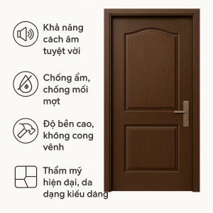 Ưu điểm vượt trội của cửa gỗ nhựa cho phòng karaoke