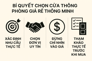 Bí quyết chọn cửa thông phòng giá rẻ thông minh