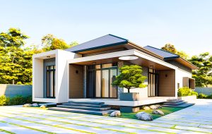 Biệt thự nhà vườn 1 tầng tiện nghi