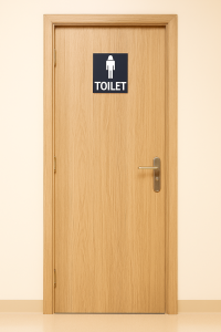 Cửa toilet gỗ công nghiệp