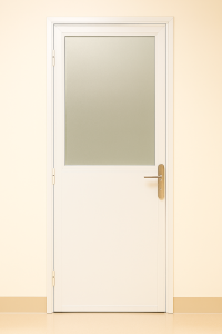 Cửa toilet nhôm kính