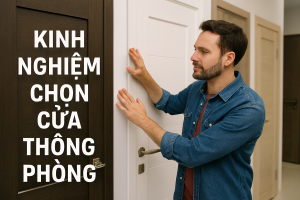 Kinh nghiệm chọn cửa thông phòng hợp phong thủy