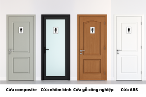 Mẫu cửa toilet đẹp