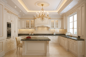 Mẫu nhà bếp phong cách tân cổ điển