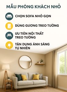 Mẫu phòng khách nhỏ
