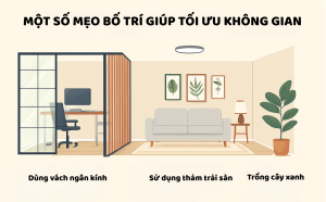 Mẹo bố trí căn hộ chung cư 70m2 giúp tối ưu không gian