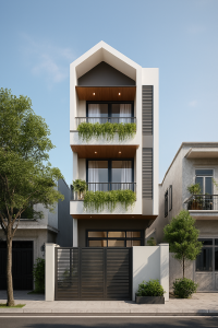 Nhà phố phong cách xanh