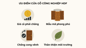 Ưu điểm cửa gỗ công nghiệp HDF