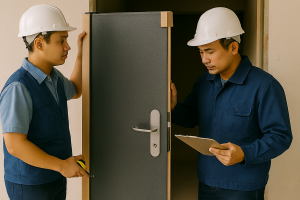 Vận chuyển và kiểm tra cửa chống cháy