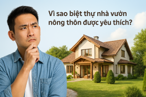 Vì sao biệt thự nhà vườn nông thôn được yêu thích?