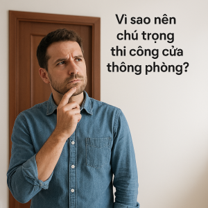 Vì sao nên chú trọng thi công cửa thông phòng?