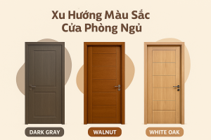 Xu hướng màu sắc cửa phòng ngủ