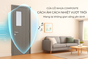 Cửa composite cách âm, cách nhiệt vượt trội