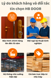 Lý do khách hàng và đối tác tin chọn HB DOOR