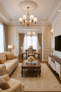 Nội thất chung cư phong cách tân cổ điển