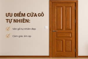 Ưu điểm cửa gỗ tự nhiên