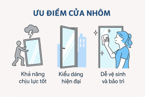 Ưu điểm cửa nhôm